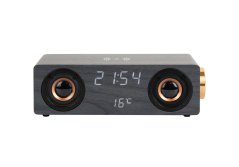 Radiobudík s nabíječkou smartphonů a Bluetooth reproduktorem 6059BK Karlsson 25cm