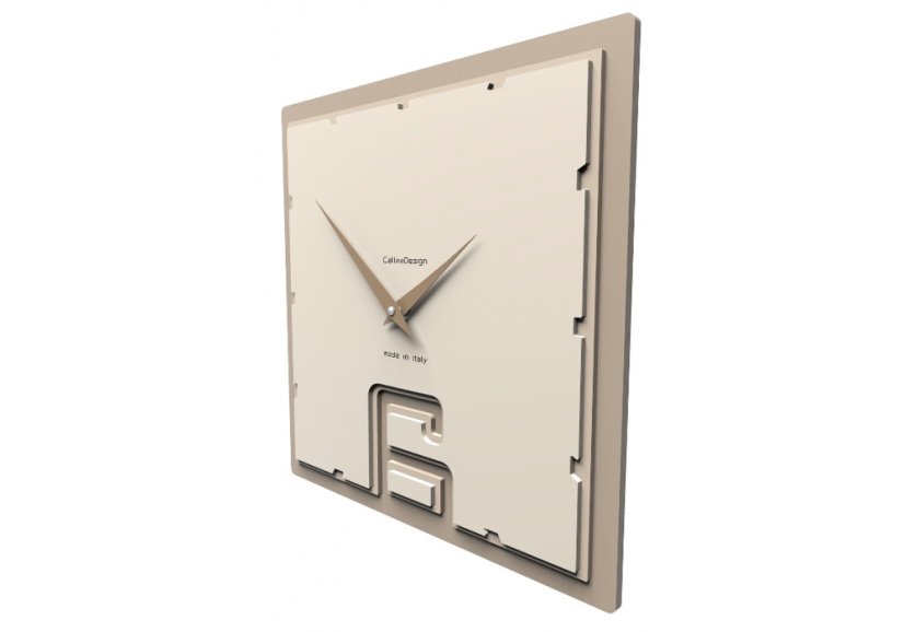 Dizajnové hodiny 10-004 CalleaDesign Breath 30cm (viac farebných verzií) Farba béžová (najsvetlejšia)-11 - RAL1013
