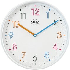Nástenné hodiny s tichým chodom MPM Joanna - E01.4432.00