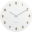 Veľké biele drevené hodiny LAVVU WHITE LCT4070