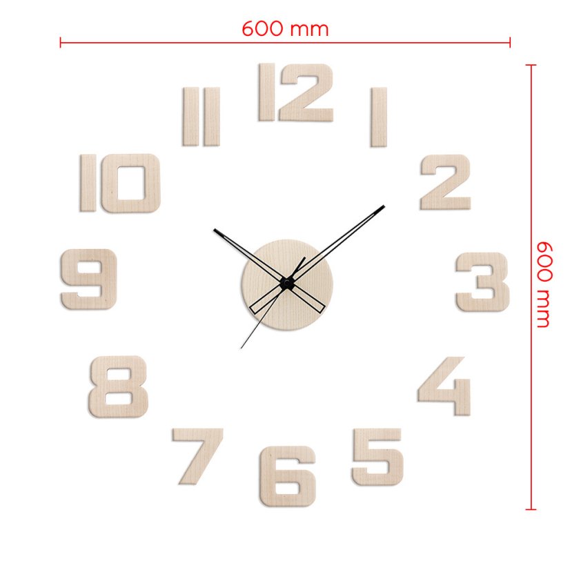 Nalepovacie hodiny PRIM Veneer - A - E07P.4258.53