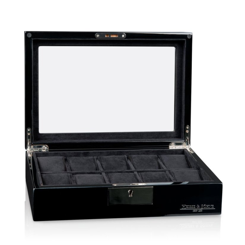 Kazeta na hodinky HEISSE & SÖHNE 70019-196.142 HS Tenor 10 - Schwarz