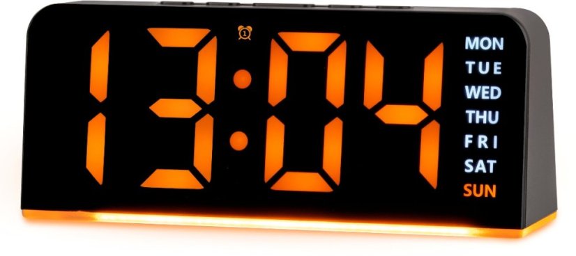 Designový digitální LED budík JD9541R Lowell 16cm