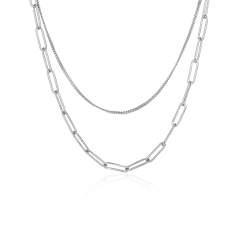 Stříbrný náhrdelník JVD SVLN0726SH20045