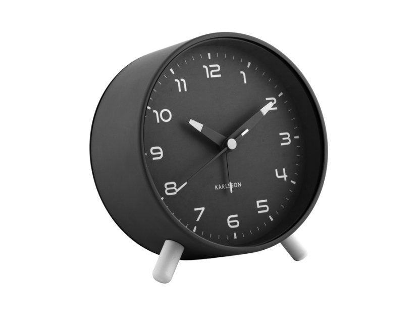 Designový budík 6029BK Karlsson 12cm