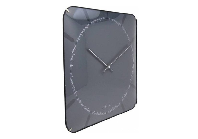 Dizajnové nástenné hodiny 3173 Nextime Michael Dome Grey 35cm
