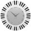 Dizajnové hodiny 51-10-2 CalleaDesign Piano 45cm (2 modely) Farba strieborná-2 - RAL9006