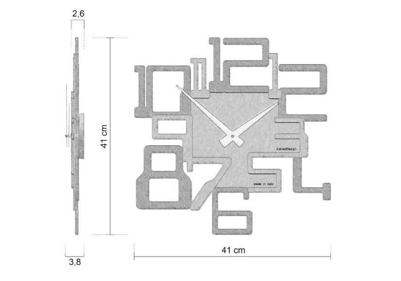 Dizajnové hodiny 10-131-69 CalleaDesign Big Kron 41cm