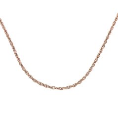 Nerezová retiazka 7901 - ružovo pozlátená - SNE.7901.. 50cm