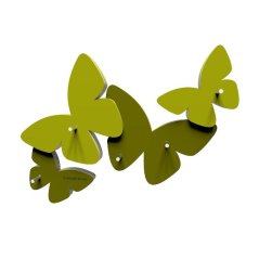 Dizajnové háčiky na kľúče 50-18-1 CalleaDesign 29cm (viac farieb) Farba vínová červená-65 - RAL3003