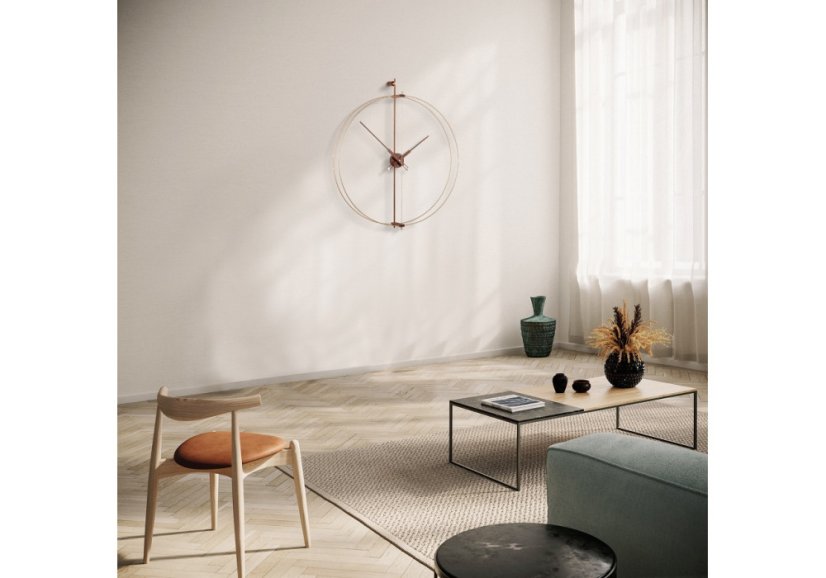 Designové nástěnné hodiny Nomon Barcelona Premium Gold 103cm