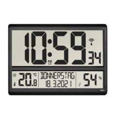 TFA 60.4520.01 - Nástenné hodiny s vnútornou teplotou a vlhkosťou
