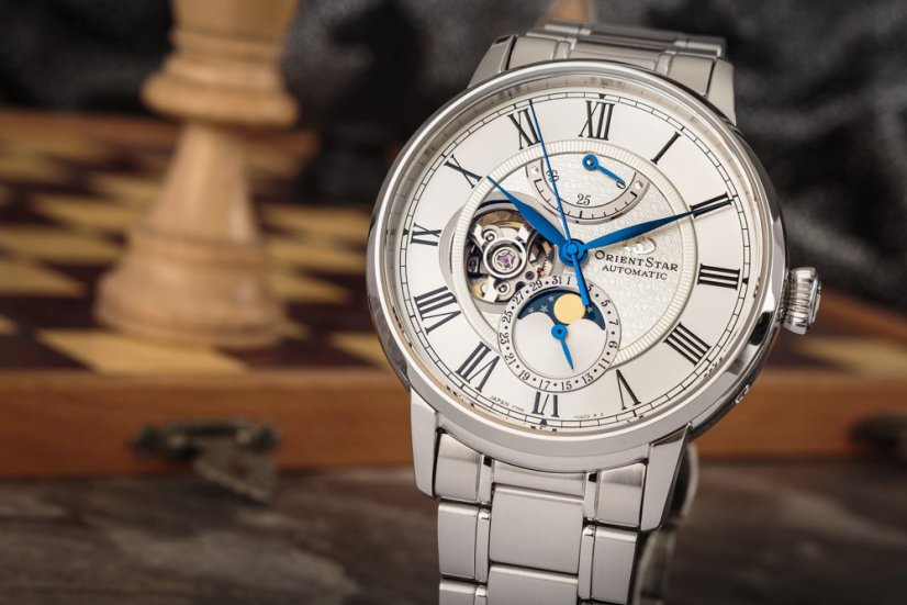 Orient Star Classic Moonphase Open Heart Automatic RE-AY0102S00B