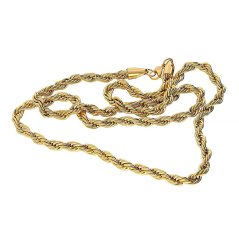 Nerezová retiazka 7902.70 Gold - pozlátená - SNE.7902.. 70cm
