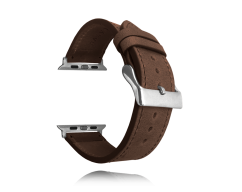 Tmavě hnědý kožený řemínek LAVVU Top Grain pro APPLE WATCH 42-44 mm LSXACS2