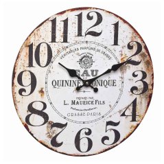 TFA 60.3045.10 - analógové nástenné hodiny VINTAGE - Quinine tonique