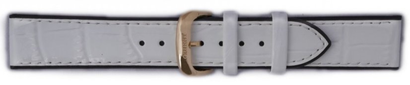 Kožený řemínek Orient UDDKUGW 19mm (pro model CDB01), bílý