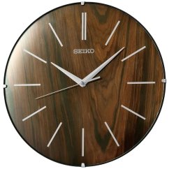 Nástěnné dřevěné hodiny s tichým chodem Seiko QXA867B