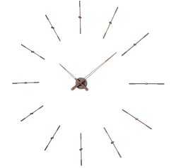 Dizajnové nástenné hodiny Nomon Merlin Walnut Graphite 125cm