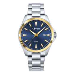 LAVVU 20 ATM Pánske hodinky ISBRYDER Gold-blue