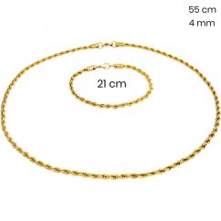 Ocelový náhrdelník + náramek 24325055