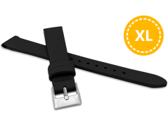 XL Prodloužený černý řemínek MINET z luxusní kůže Top Grain - 14 - XL MSSXB14