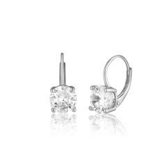 Stříbrné náušnice se zirkony JVD SVLE0957SH2BI00