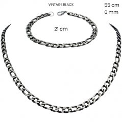 Ocelový náhrdelník + náramek 24334201