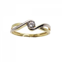 Zlatý prsteň AZR788, veľ. 53, 1.45 g
