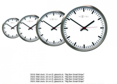 Dizajnové nástenné hodiny 2522 Nextime Stripe white 34cm