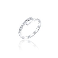 Stříbrný prsten JVD SVLR0654XE9BI56