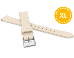 MINET XL Prodloužený béžový řemínek z luxusní kůže Top Grain - 16 - XL