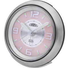 Ručičkový budík s tichým chodem PRIM Retro Alarm - Pink - C01P.3815.7023