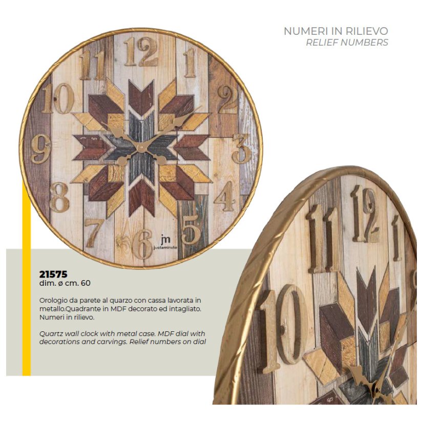 Designové nástěnné hodiny 21575 Lowell 60cm