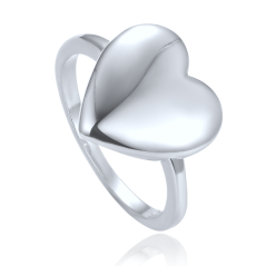 MINET Elegantní stříbrný prsten se srdcem vel. 59