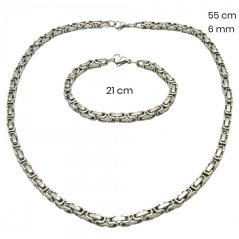 Ocelový náhrdelník + náramek 23904901