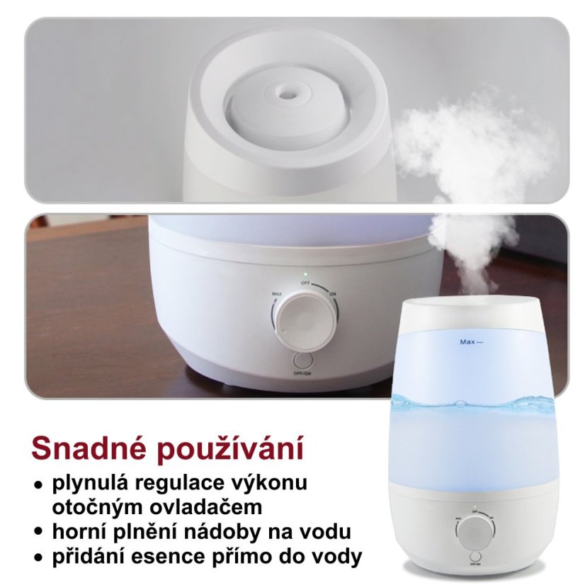 Airbi AROM - ultrazvukový zvlhčovač a aróma difuzér