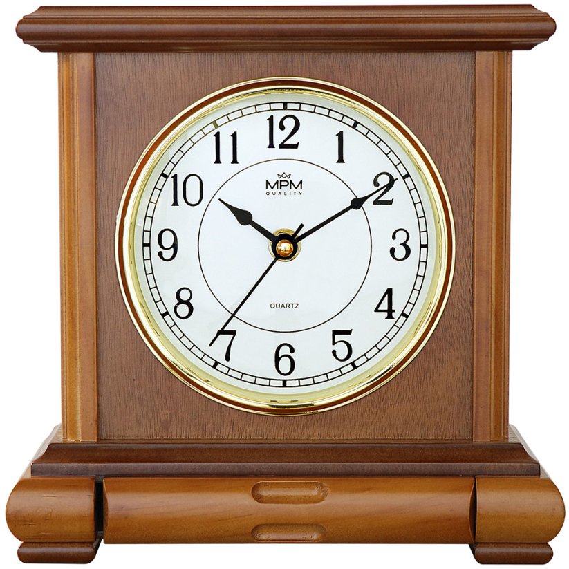 Dřevěné stolní hodiny MPM E03.3888.50.A