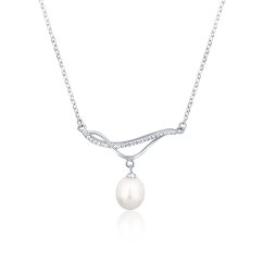 Stříbrný náhrdelník JVD SVLN0354SD2P145