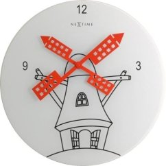 Dizajnové nástenné hodiny 8807 Nextime Windwild 30cm
