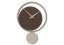 Designové kyvadlové hodiny 11-010 CalleaDesign Eclipse 51cm (více barevných variant) Barva zelené jablko-76 Dýha wenge - 89