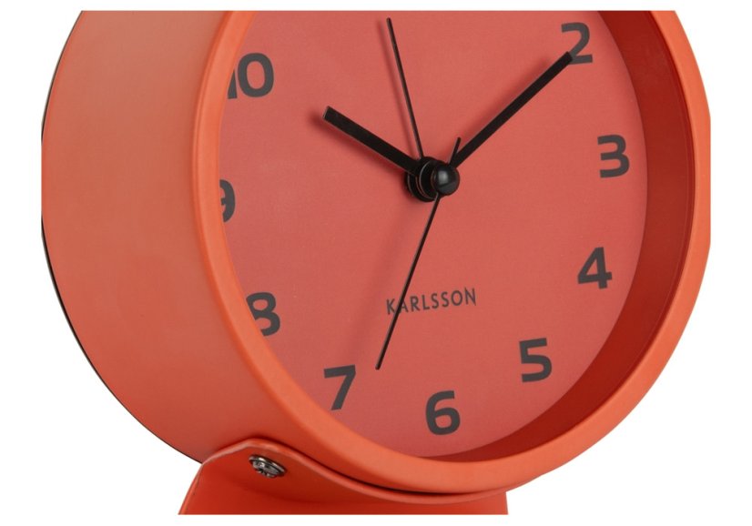 Stolové hodiny s budíkom 6082OR Karlssson 13cm