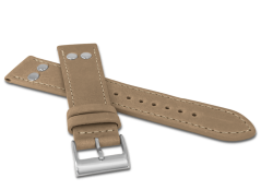 LAVVU Béžový pilotní řemínek PILOT z luxusní kůže Top Grain - 20