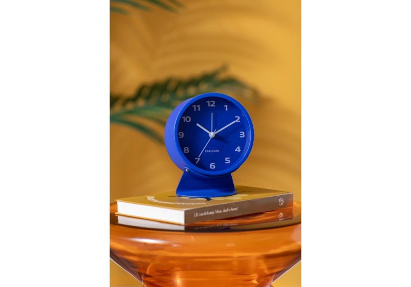 Stolové hodiny s budíkom 6082BL Karlssson 13cm