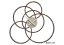 Dizajnové hodiny 10-215 CalleaDesign Black Hole 59cm (viac farebných variantov) Farba biela-1 - RAL9003