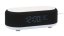 Stolové hodiny s budíkom, nabíjačkou smartfónov a Bluetooth reproduktorom 6033BK Karlsson 20cm