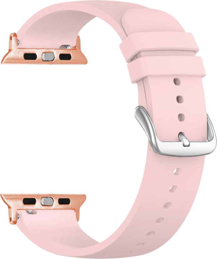 LAVVU Svetloružový silikónový remienok na hodinky pre APPLE WATCH 38-40 mm
