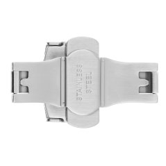 Zapínanie motýlik s bočnou poistkou 18 mm - matná strieborná - BTF.1115.18.70
