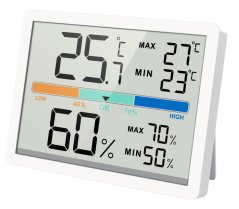 Digitální teploměr s vlhkoměrem JD9039B Lowell 9cm