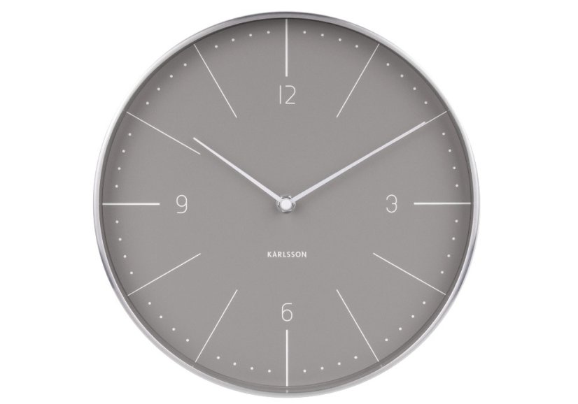 Dizajnové nástenné hodiny 5682GY Karlsson 28cm